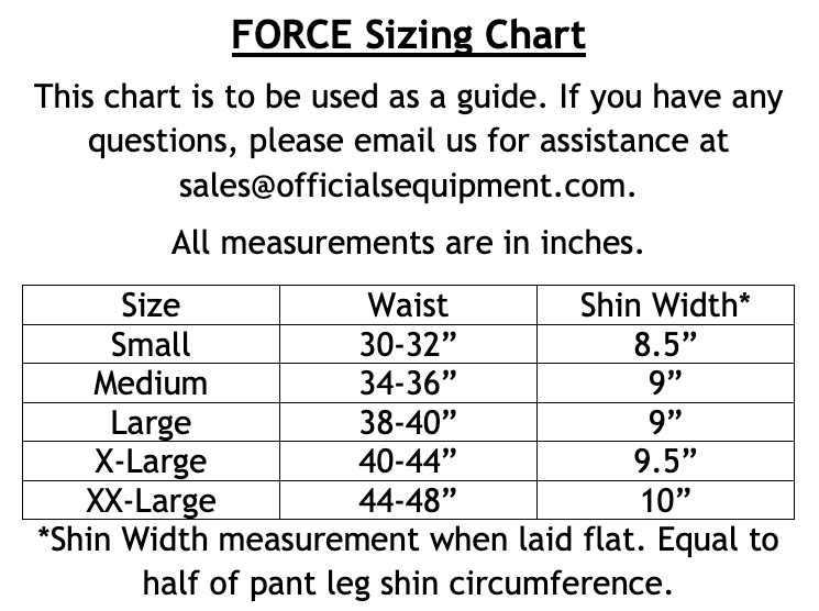 FORCE PTXP-Pro Protective Officiating Pant – Officials Equipment